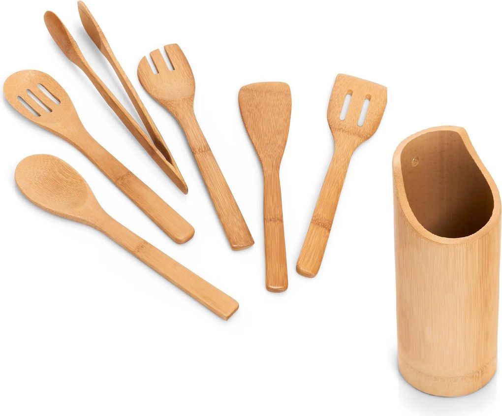Bambusowy zestaw akcesoriów kuchennych, 7 elementów, ZELLER