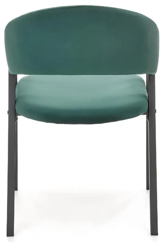 Krzesło tapicerowane K473 VELVET zielone HALMAR