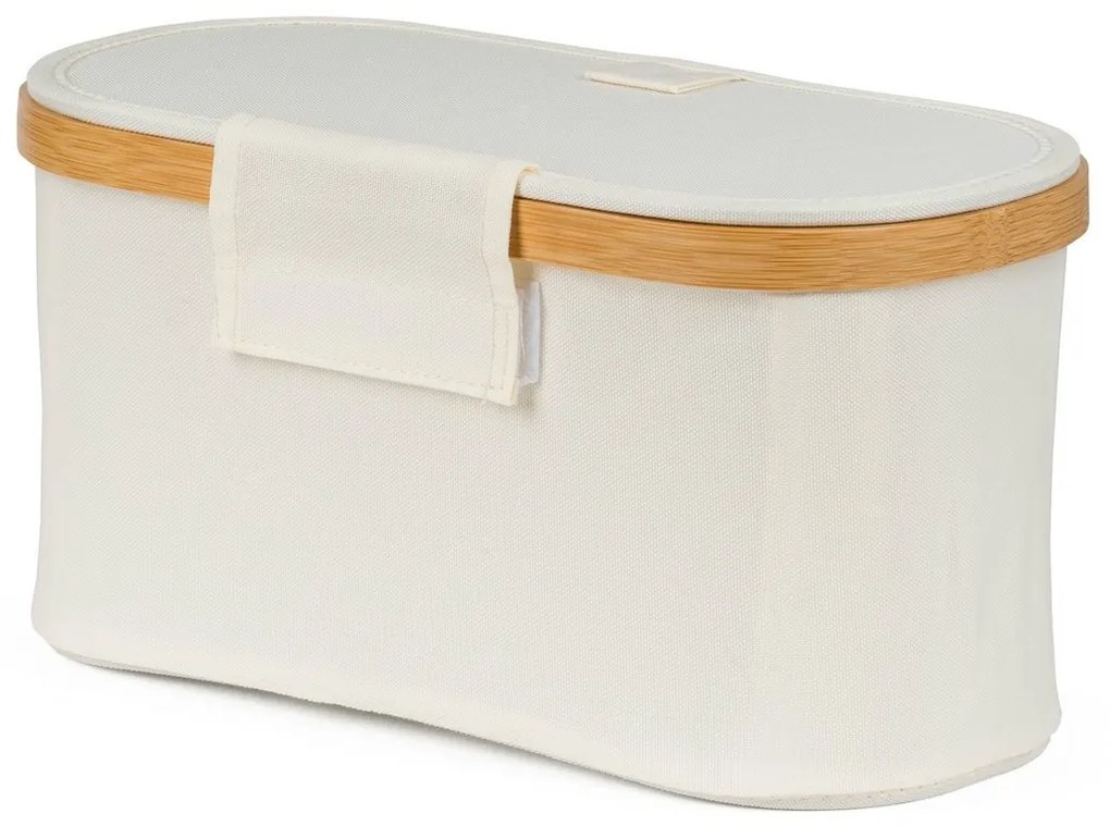 Pojemnik do przechowywania G21 30 x 15 x 15 cm,bambusowy z pokrywką, beżowy