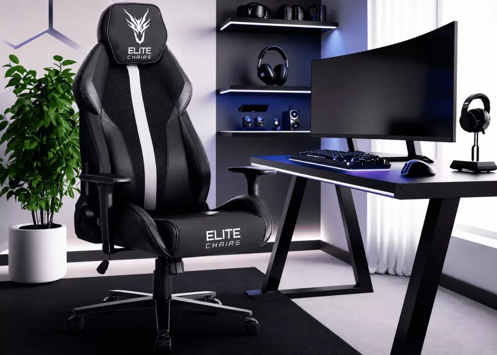Fotel gamingowy Katandor – ergonomiczny fotel obrotowy z regulacją, ekoskóra