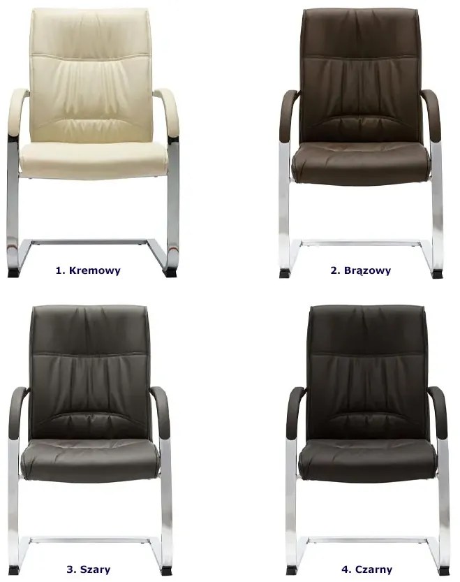 Ergonomiczny Fotel Czarny Konferencyjny Z7-C02