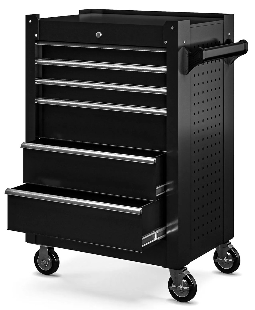 Wózek narzędziowy JOE, 680 x 995 x 460 mm, All Black: czarny