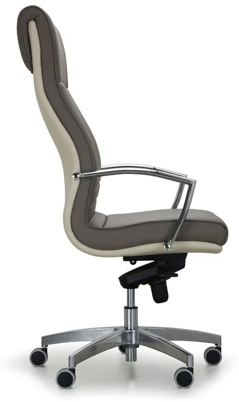 Fotel biurowy TWIN, brązowy