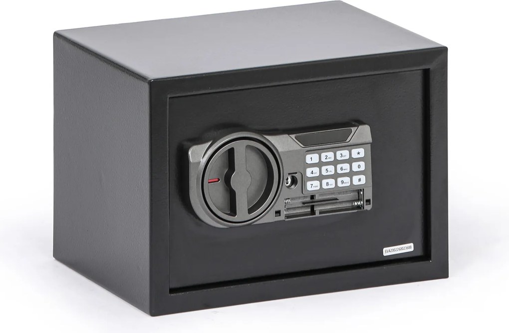 Sejf meblowy z zamkiem elektronicznym i wyświetlaczem LCD, 250 x 350 x 250 mm