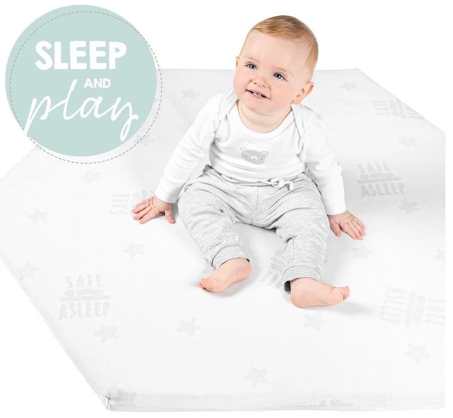 Piankowy materac dziecięcy ze zdejmowanym pokrowcem 99x114 cm Safe Asleep® – Roba
