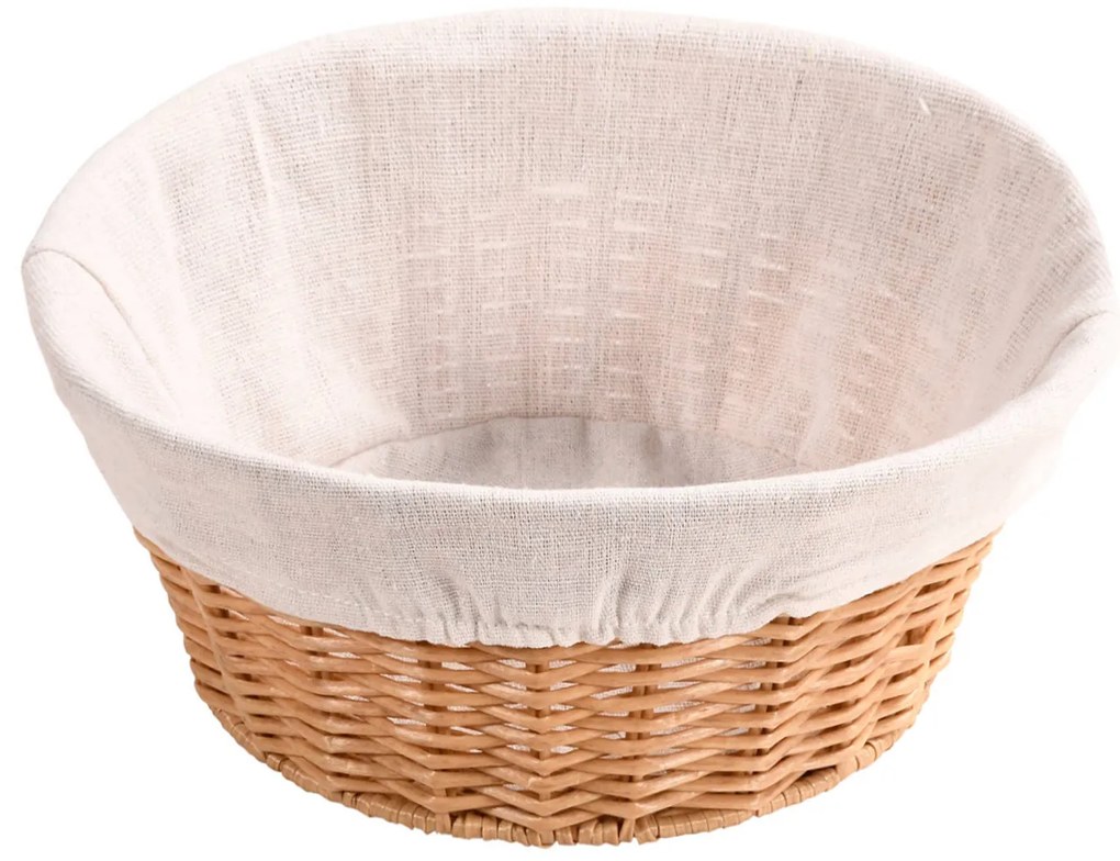 Kosz na pieczywo z materiałową wyściółką, Ø 25 cm, Kesper