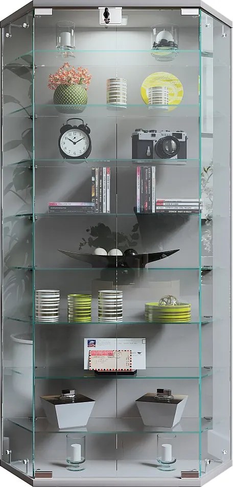 Szafka ścienna z wyświetlaczem szklanym Benila XL