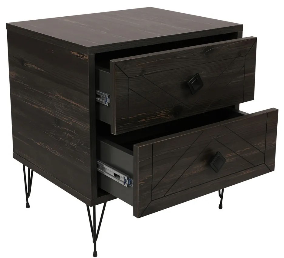 Stolik nocny Luna Dark Brown