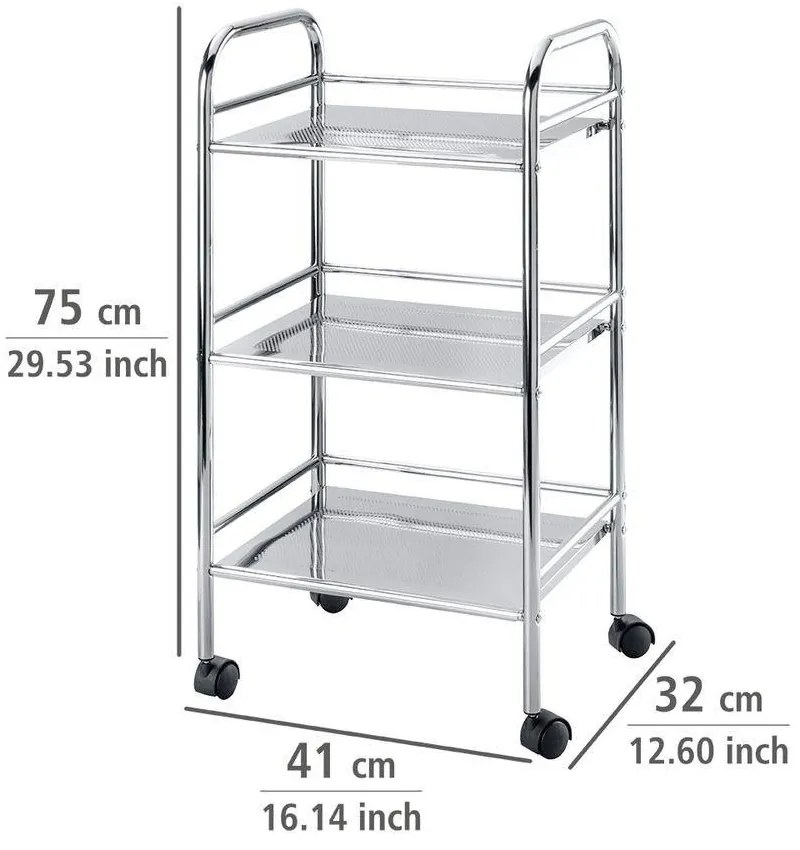 Wózek łazienkowy EXCLUSIV - 3 poziomy, WENKO