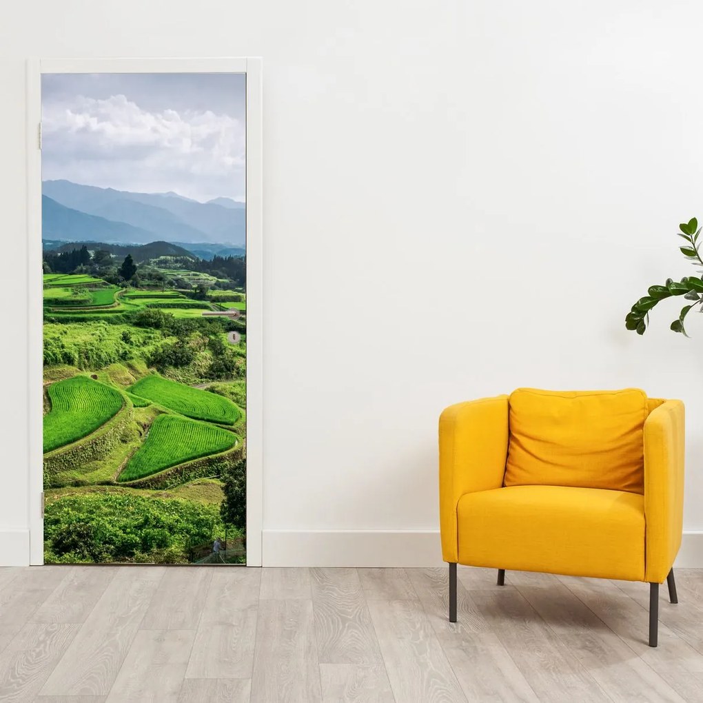Fototapeta na drzwi - Pola ryżowe (95x205cm)