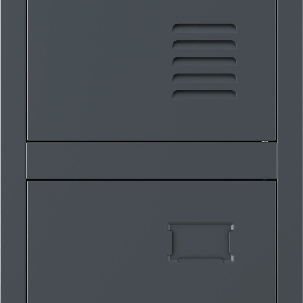 Szafka BHP ubraniowa pracownicza antracytowa BARTEK 1 Plus 292 x 1720 x 450 mm