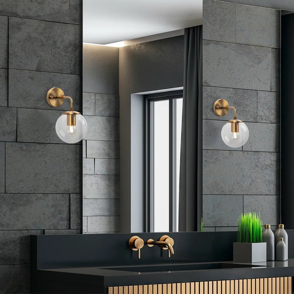 Kinkiet lampa ścienna Viran - 10890, przezroczysty/miedziany