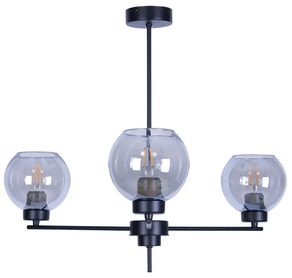 Industrialna lampa wisząca ze szklanymi kloszami - S817 H1-N84