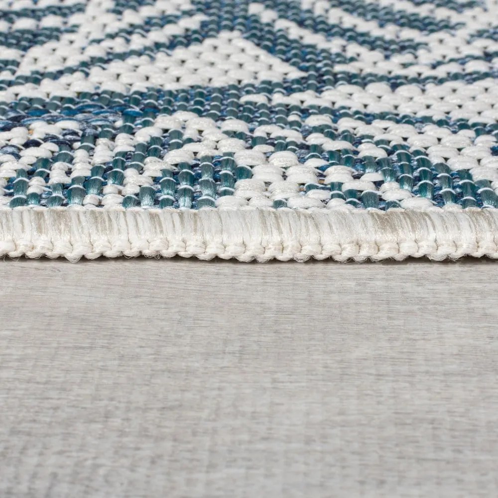 Zielono-niebieski dywan odpowiedni na zewnątrz 200x290 cm Bella Leaf – Flair Rugs