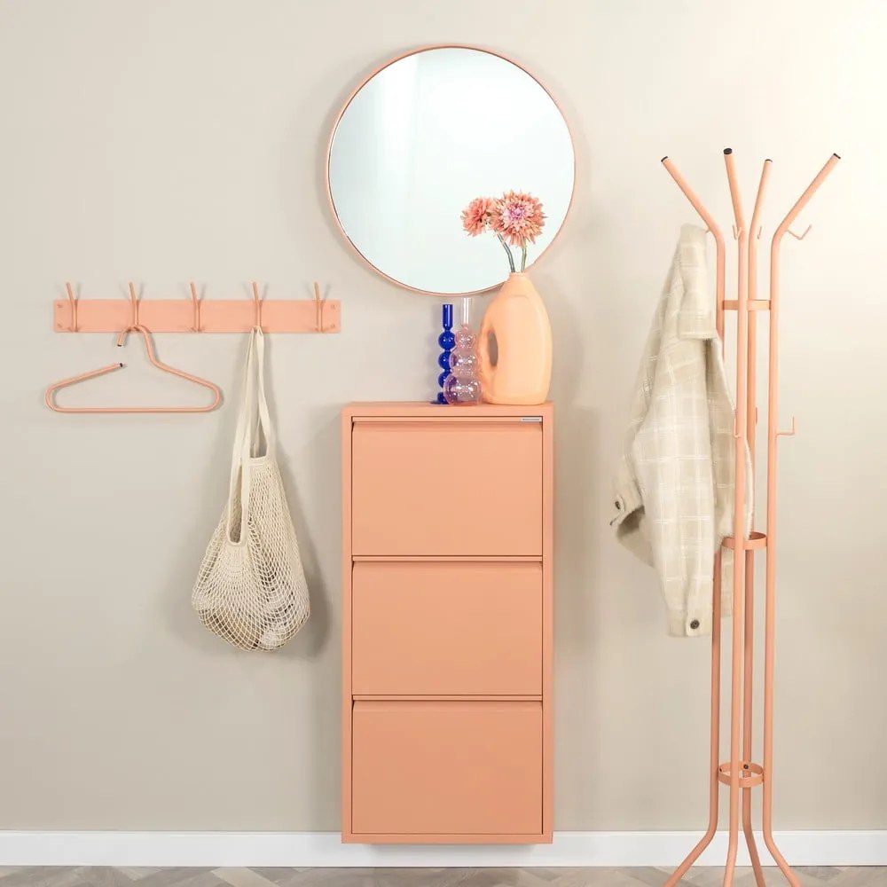 Łososiowy metalowy wieszak ścienny 70 cm Fusion – Spinder Design