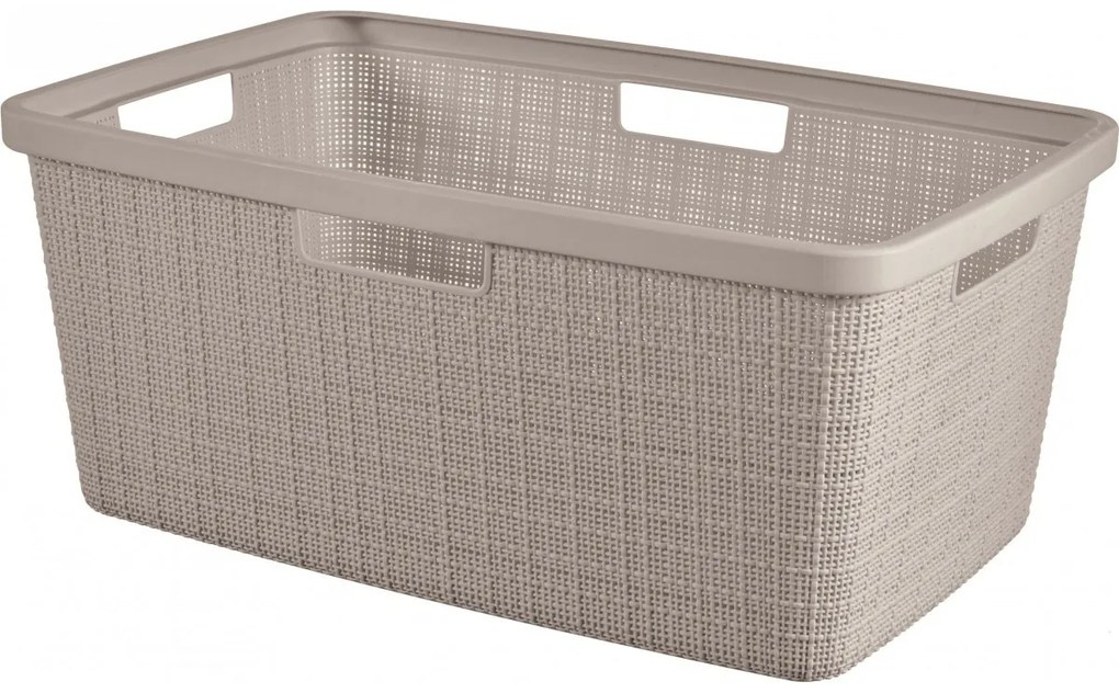 Curver Kosz na czystą bieliznę Jute 46 l, taupe