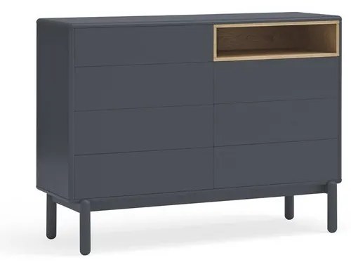 Ciemnoszara niska komoda 120x90 cm Corvo – Teulat