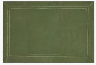 Eirsen Bawełniany Podkładka Na Stół Intensywny Verde Olive - Sklum