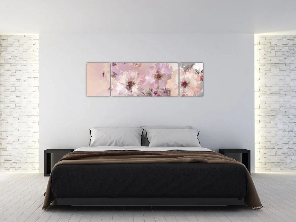 Obraz - Kolaż artystyczny z motylami (170x50 cm)
