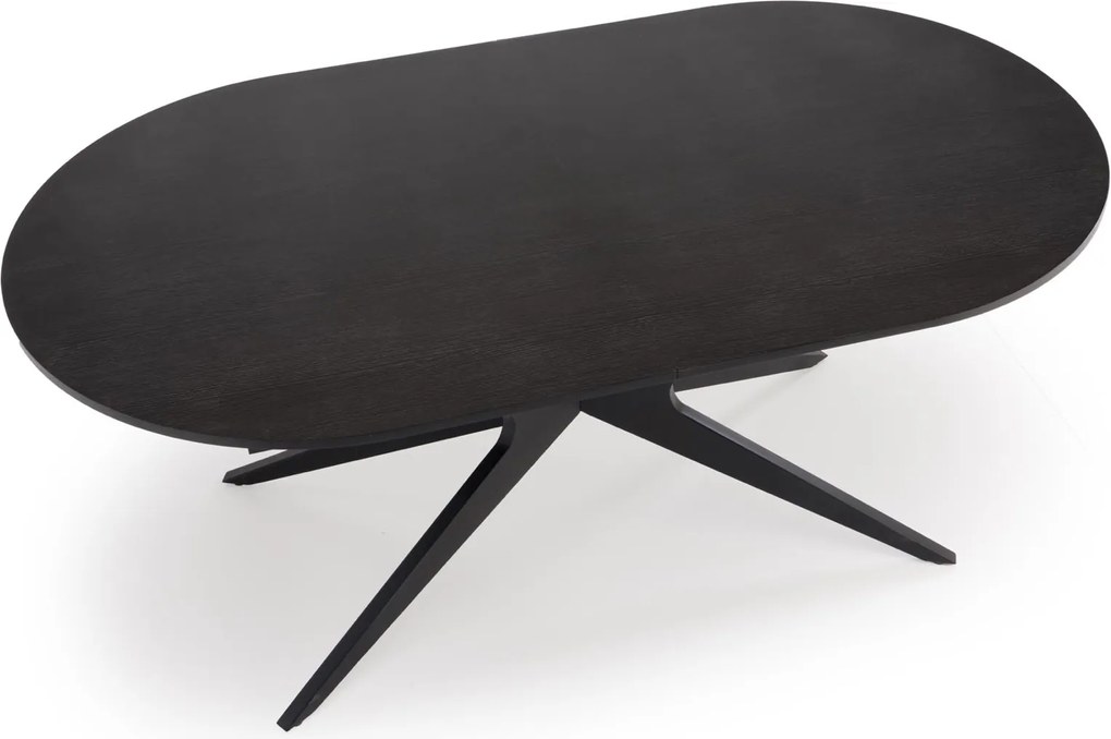 Czarny stół z owalnym blatem Sandro Halmar
