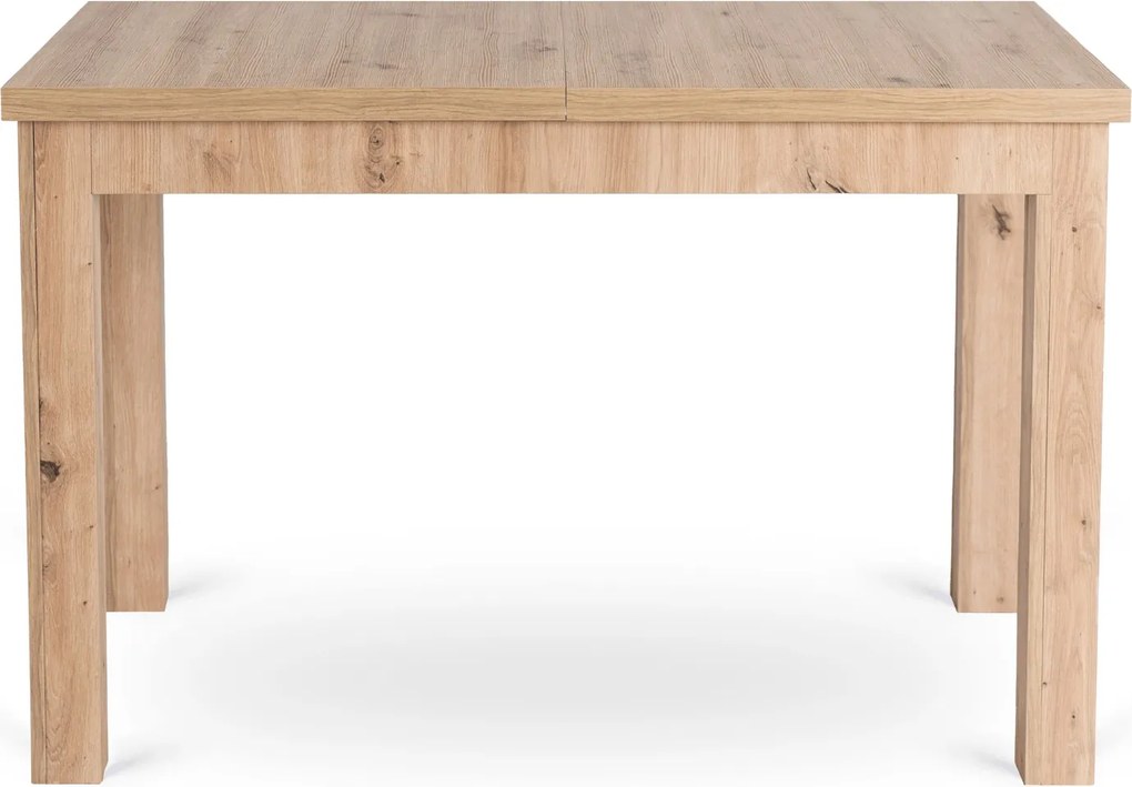 Klasyczny stół rozkładany Skubi 120-160 cm, dąb artisan