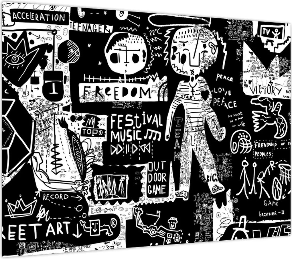 Obraz na szkle - Graffiti (70x50 cm)