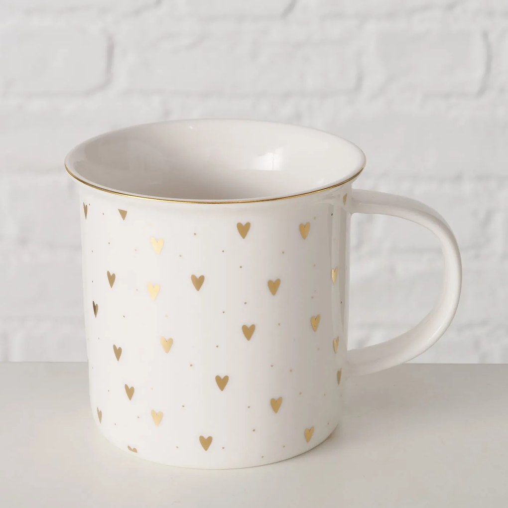 Kubek porcelanowy, ręcznie malowany, DILARA, 370 ml