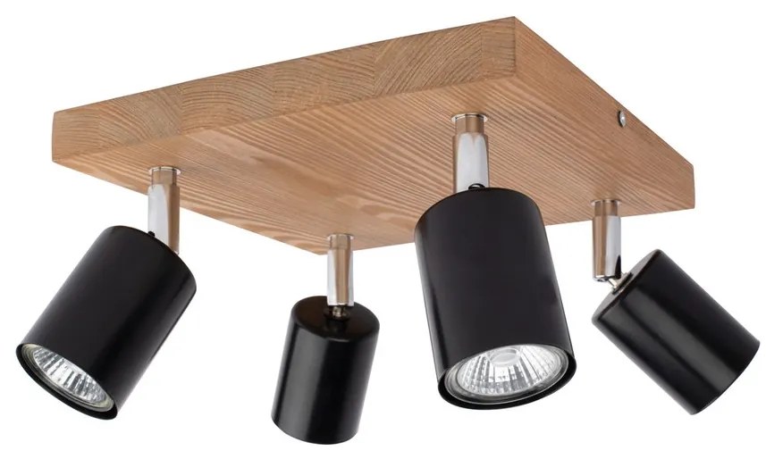 Spot-Light DO2910451 - Lampa sufitowa MANARA 4xGU10/5W/230V sosna