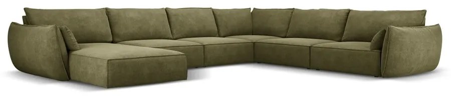 Zielony narożnik (prawostronny) Vanda – Mazzini Sofas