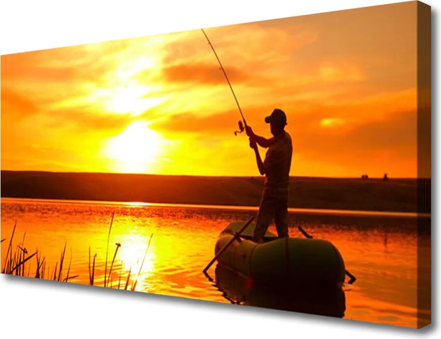 Obraz canvas Spokojny Wieczór nad Jeziorem