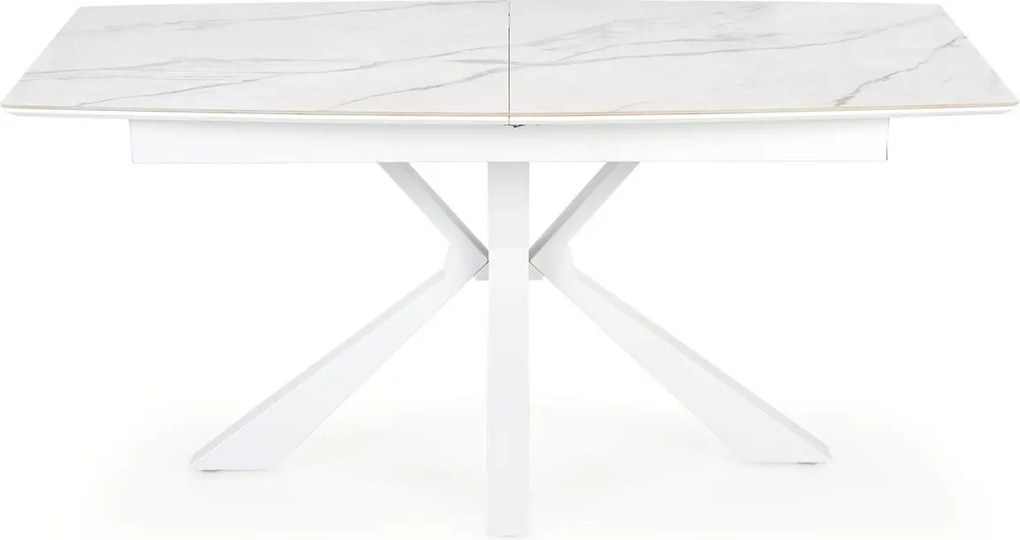 Biały stół Vivaldi z rozkładanym blatem ze spieku