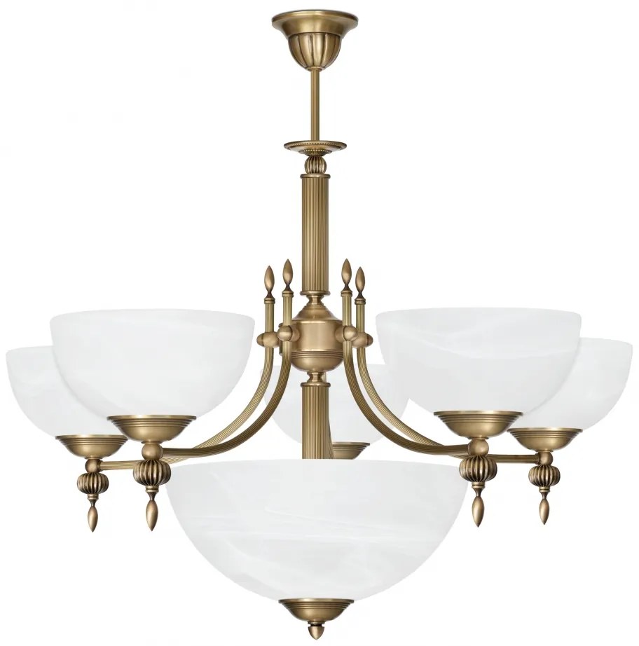 Klasyczny żyrandol z mosiądzu H-S6A