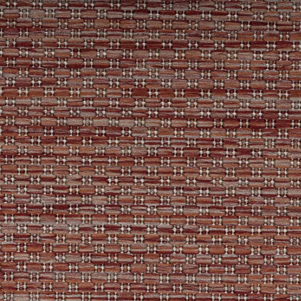 Dywan zewnętrzny Relax ramka czerwony koło 200 cm x 200 cm