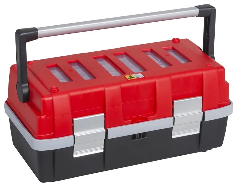 Plastikowa walizka z wysuwanymi półkami McPlus Alu C 18