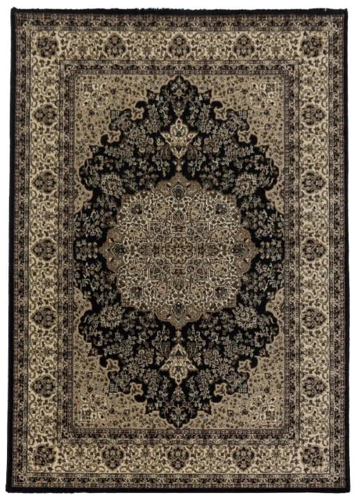 Dywan klasyczny Kashmir Ornament czarno-beżowy 200 cm x 290 cm