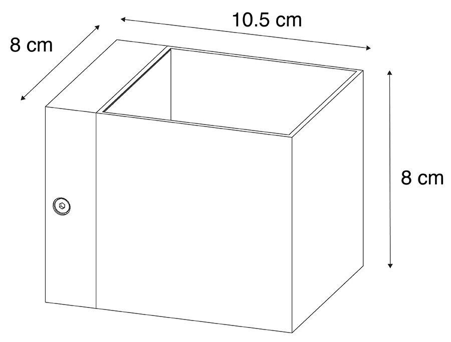 Inteligentna lampa ścienna ciemny brąz 8 cm w tym WiFi G9 - Transfer Nowoczesny Oswietlenie wewnetrzne