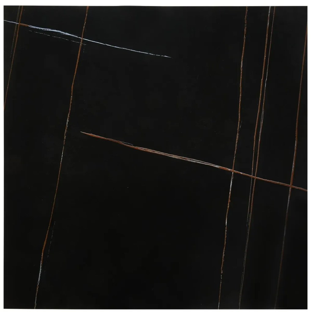 Ława FELICIA 80x80 czarny marmur/złota HALMAR