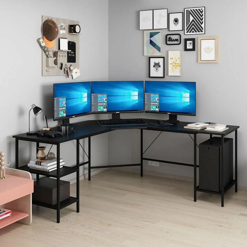 Biurko Power L Black