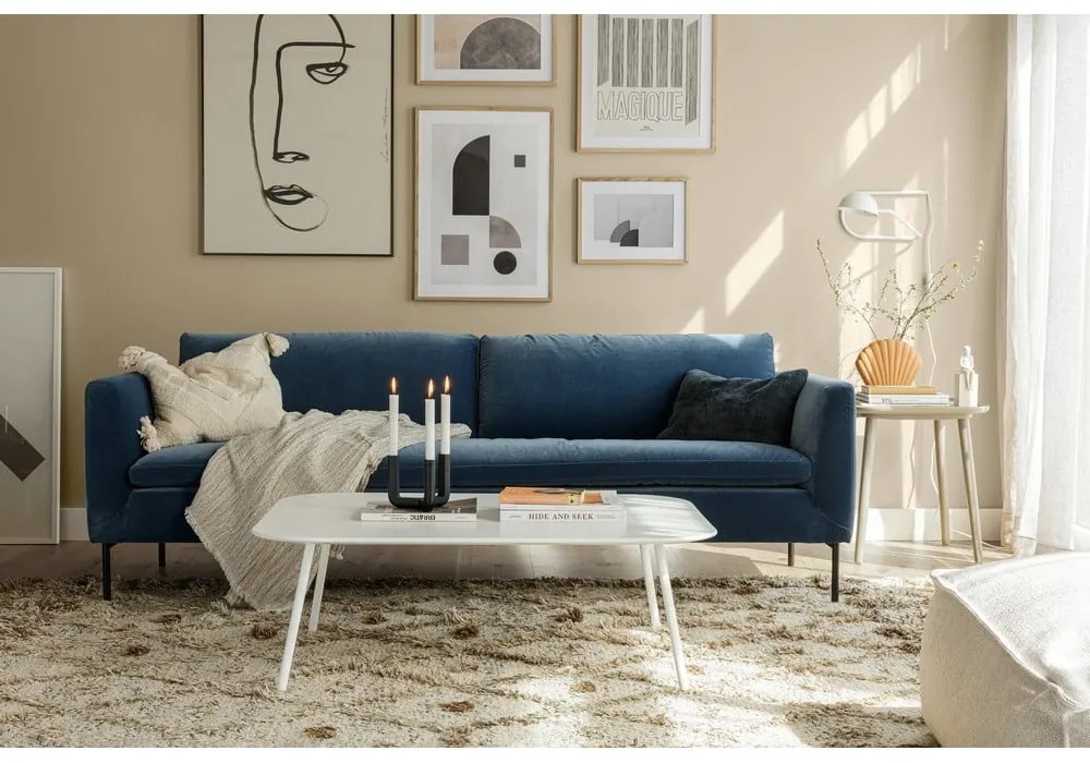 Niebieska sofa 230 cm Charlie – Sits