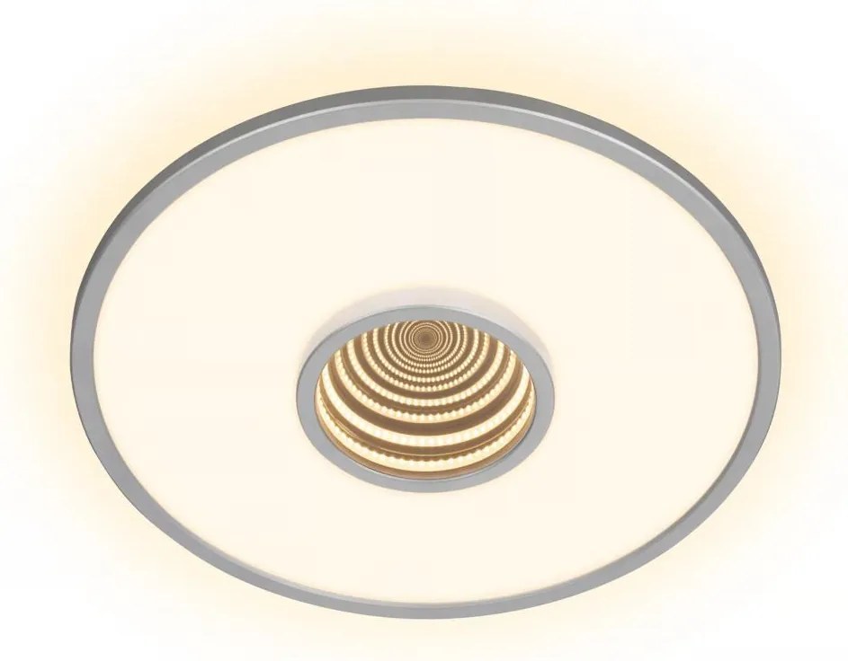 Briloner 3847014 - Lampa sufitowa LED TORO LED/18W/230V Ø 42 cm matowy chrom