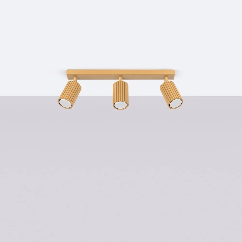 Lampa punktowa w kolorze złota 6,5x45 cm Gleam – Sollux