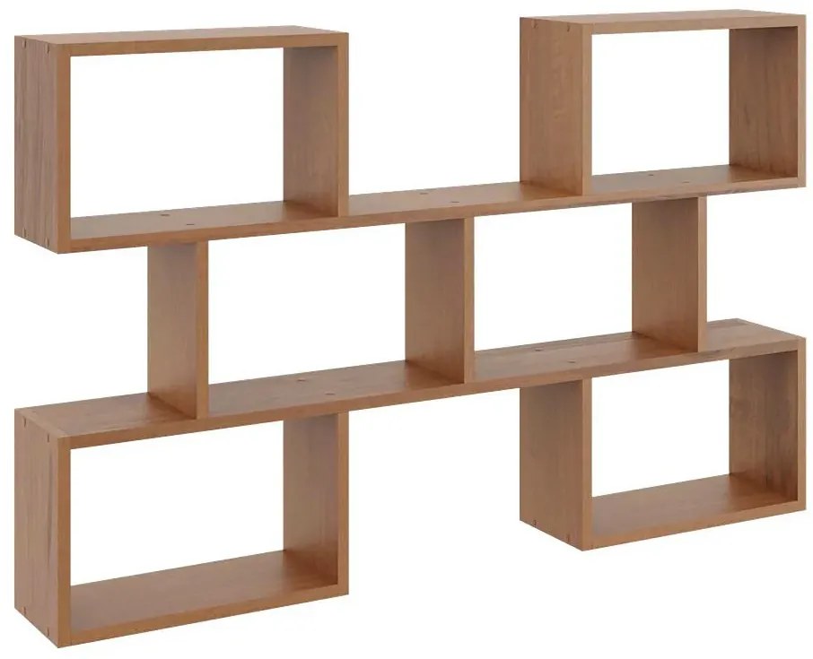 Minimalistyczna półka wisząca w kolorze orzecha - Zoix