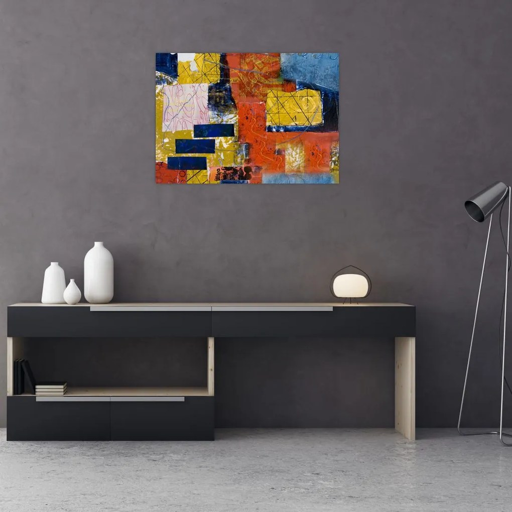 Obraz na szkle - Abstrakcja (70x50 cm)