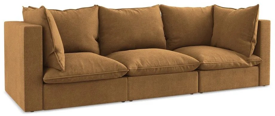 Sofa w kolorze terakoty 255 cm Manao – Makamii