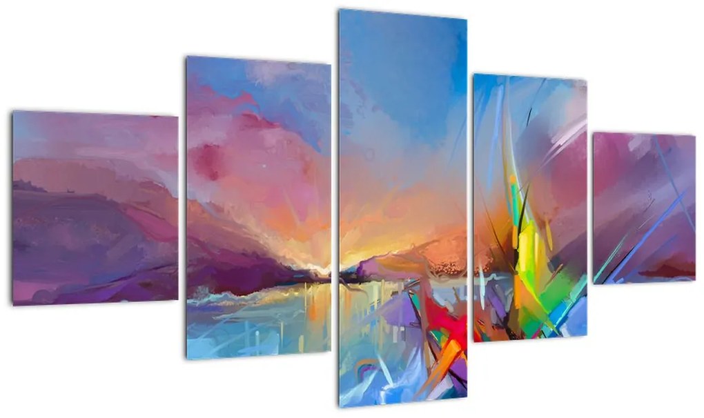 Obraz - Zachód słońca (125x70 cm)