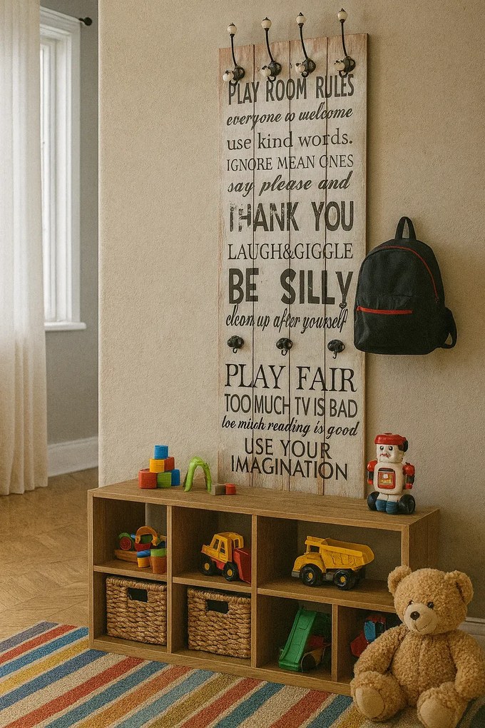 Wieszak ścienny z napisami W0-D21