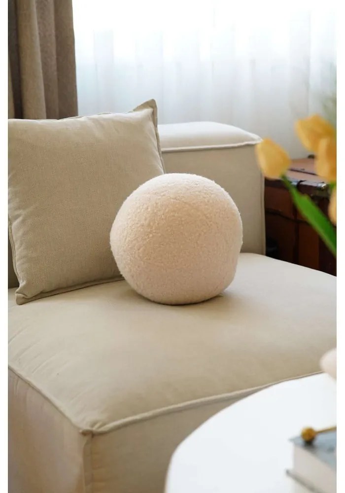 Poduszka dekoracyjna z materiału bouclé ø 20 cm Top – Mioli Decor