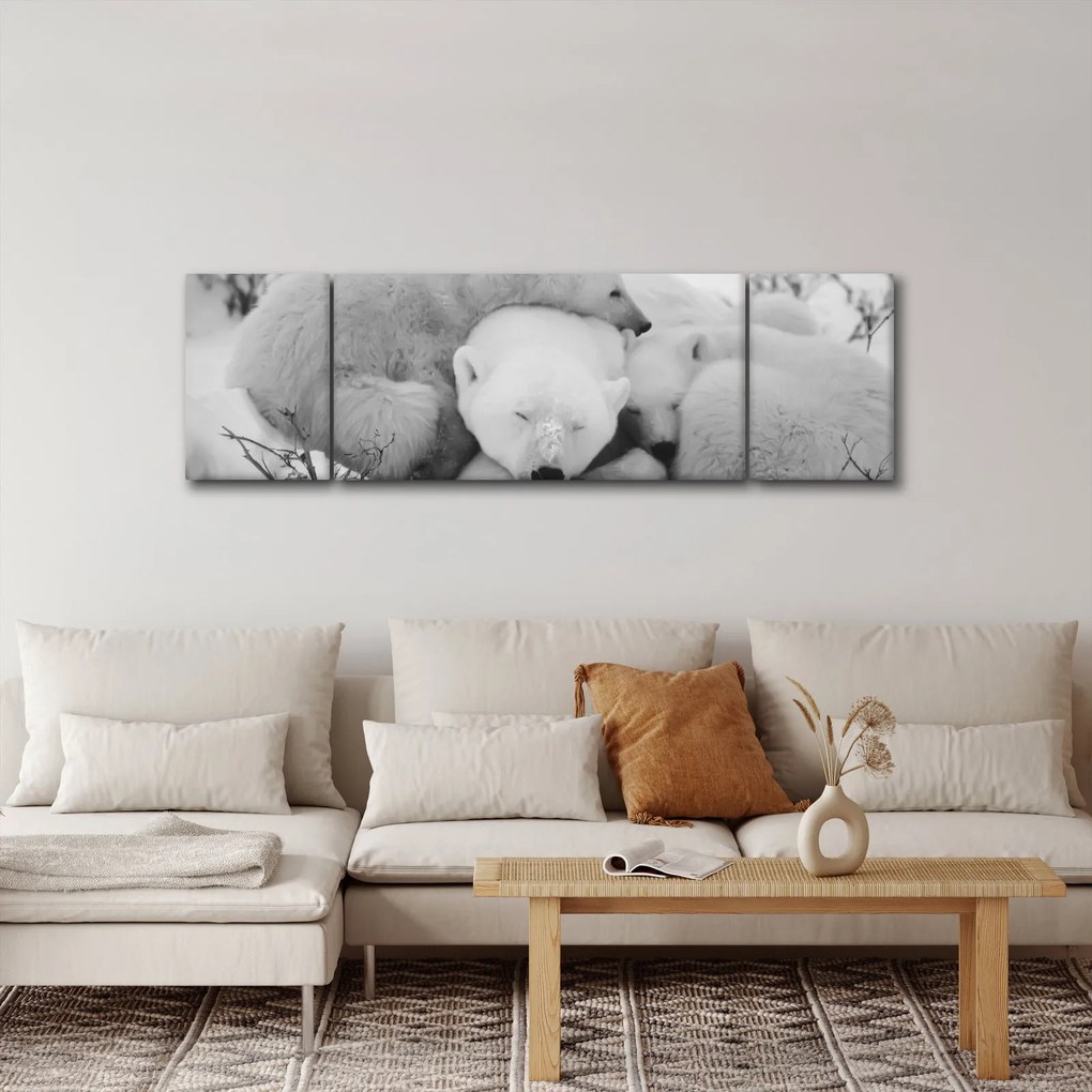 Obraz - Niedźwiedzie polarne (170x50 cm)