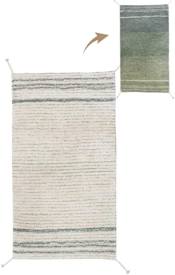 Zielono-niebieski bawełniany dywan 80x140 cm Twin Vintage – Lorena Canals