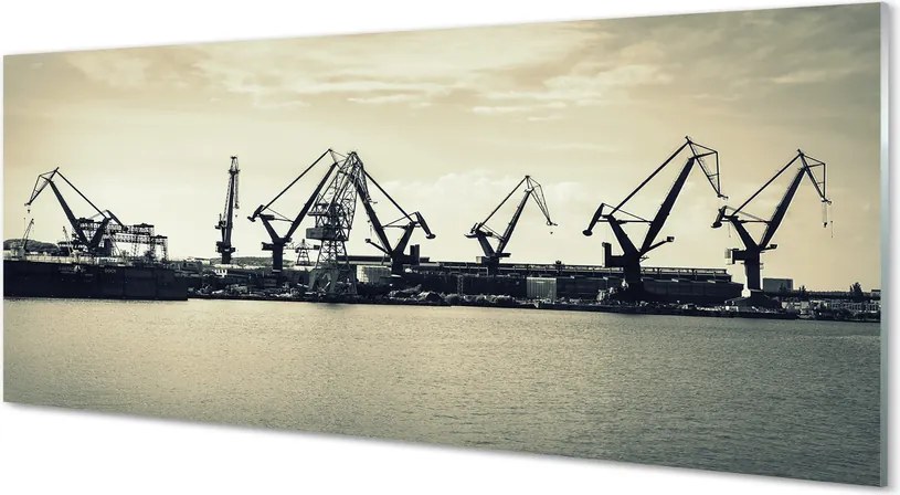 Panel szklany do Kuchni Gdańskie Żurawie Stoczniowe